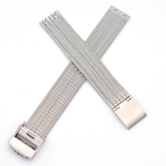 14mm Screwing Stainless Steel Watch Strap Replacement for Skagen Fits Selected Models Listed Below 355SMM1 355SSgS 355SSRS 355SSS1 (Silver)
