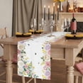 thumbnail image 2 of Table Runners 72 Inches Long Dress Scarves, Pink White Flowers Farmhouse Kitchen/Dining Table Runner, Coffee Tablerunners, Spring Floral Elegant Pastoral Botanical 18x72 Inch, 2 of 9