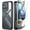Black, variant on Poetic Guardian Case for Motorola Moto G 5G 2026/Moto G Play 2026, [20FT Mil-Grade Drop Tested],[2 Tempered Glass Screen Protector] Full-Body Shockproof Clear Cover Case, Black/Clear