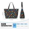 thumbnail image 4 of Fotbe Vintage Records Bolsa de Viaje para Playa - Resistente al Agua, Bolsa Tote de Gran Capacidad y Ligera con 7 Bolsillos para Mujeres y Hombres, 4 of 7