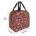 thumbnail image 2 of Pofeuu Skull blue daisy flower Print Lunch Bag Lunch Box Large Capacity Insulated Lunch Bag for Adult, Leakproof Reusable Lunch Tote Bags for Work, 2 of 5