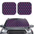 thumbnail image 2 of Balery 2 Piece Cute Flamingo Car Windshield Sun Shade|Foldable Front Windshield Shade for Car Front Window for Most Sedans SUV Truck-Small, 2 of 7