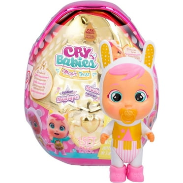 Cry Babies Magic Tears Music Gold Edition Doll Playset, 8 Surprises and Accessories, Ages 3 