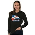 thumbnail image 4 of Dominican Pride Parade Country Flag Long Sleeve TShirt Men Women Brisco Brands S, 4 of 5