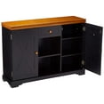 thumbnail image 5 of Kings Brand Furniture Rustic Wood Buffet Cabinet for Living Room Dining Room, Black/Walnut, 5 of 7