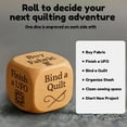 thumbnail image 2 of Quilter's Dice, Handmade Wooden Quilting Decision Dice with 6 Engraved Sewing Tasks, Fun Quilting Accessories for Sewists & Craft Lovers (1PCS), 2 of 7