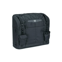 Kuryakyn 5286 Momentum Wanderer Motorcycle Travel Luggage: Weather Resistant Touring Seat Bag, Black