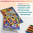 thumbnail image 3 of Netecom Mosaic Animals Coloring Book Spiral Bound for Adults, A5 Wooden Cover, 30 Intricate Mosaic Designs of Portrait Animals for Stress Relief and Relaxation, 3 of 6