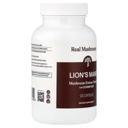 Real Mushrooms Lion's Mane, Mushroom Extract Powder, 120 Capsules