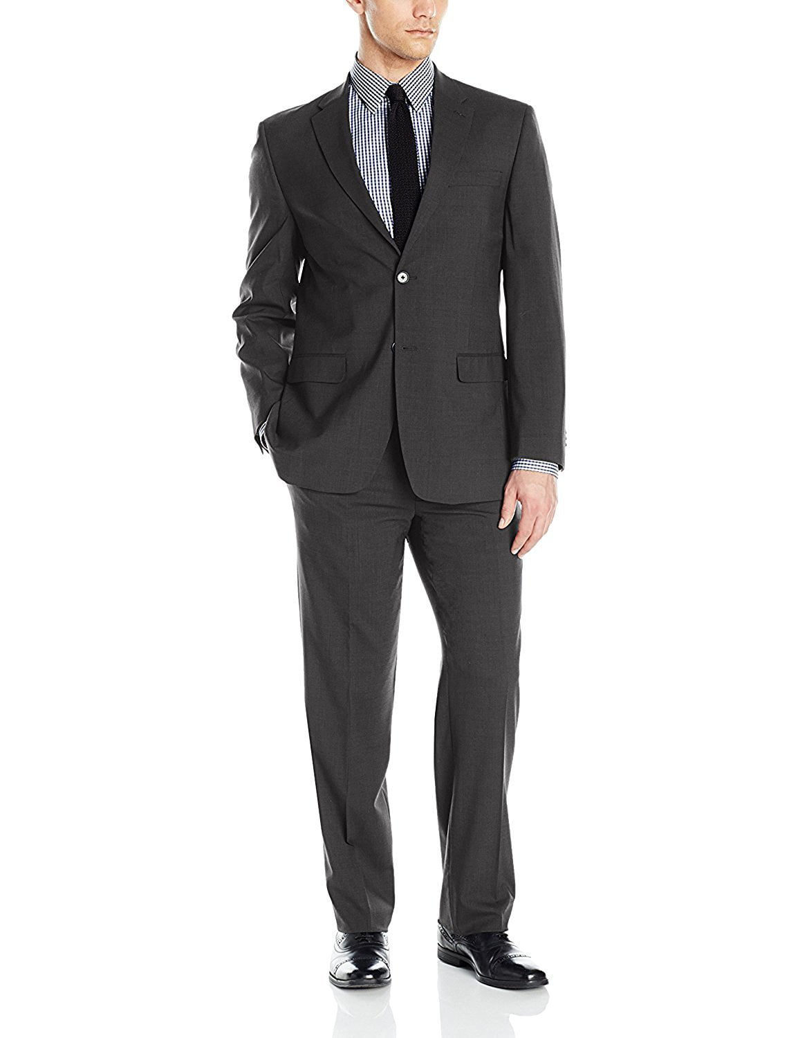 Colors Adam Baker Men's 3-Piece Single Breasted Slim Fit Suit & Tuxedo