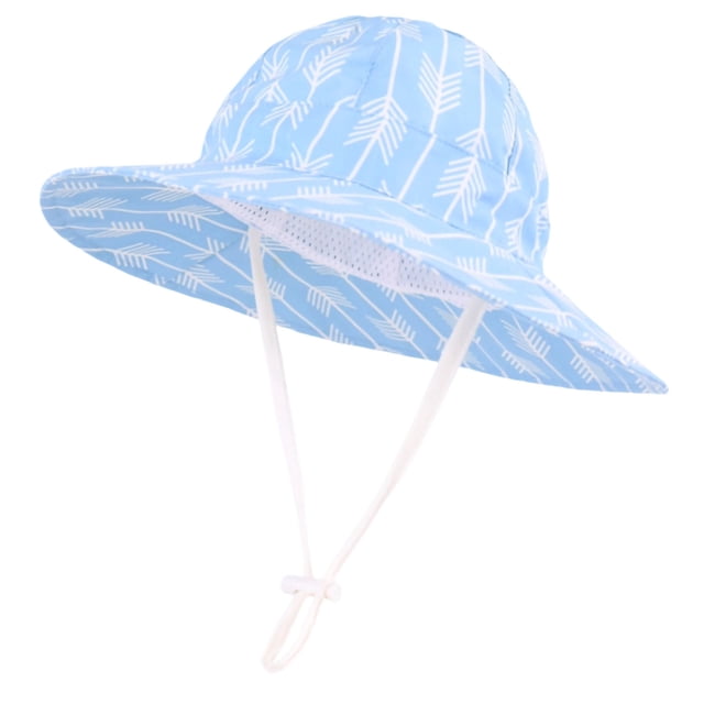 Xfvqtps Chapeau de Soleil d'Été pour Enfants Garçons Filles Imprimé Mignon Sangle Réglable Pliable Packale Plage Respirant Protection Solaire