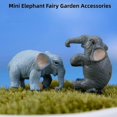 thumbnail image 4 of Figuras de Elefantes en Miniatura KAIYANG para Jardín de Hadas Accesorios Decoración, 4 of 5