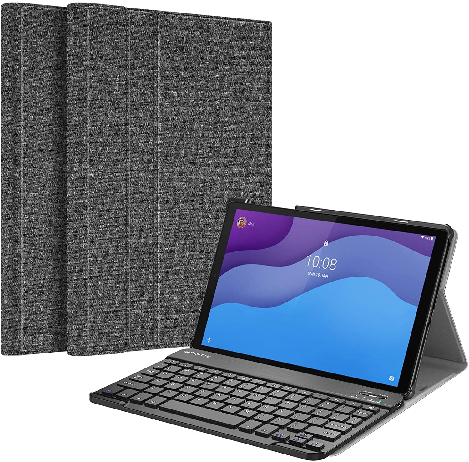 Wireless Bluetooth Keyboard Case For Lenovo Tab M10 HD 2nd Gen 