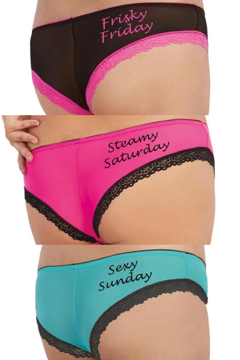 Plus Size Sexy Flirty Weekend Panty Pack - Walmart.com