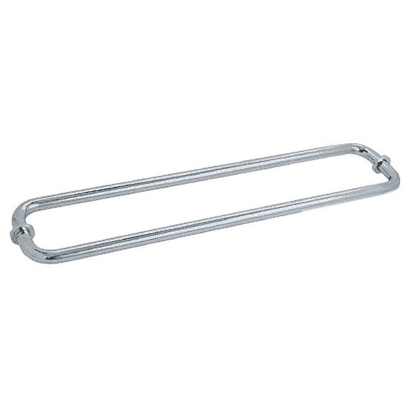 CRL BM24X24BSC Brushed Satin Chrome 24" BM Series Back-to-Back Tubular Towel Bars With Metal Washers