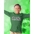 thumbnail image 5 of St Patricks Day Shamrocking My Style Longsleeve Youth Kids Long Sleeve T-Shirt Medium Green, 5 of 6