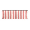 thumbnail image 2 of Dailycode Hallway Runner Rug 2x6 Non Slip Absorbent Soft Floor Mat for Home Kitchen Bedroom Entrance Pinkish Red and White Stripes, 2 of 7