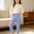 thumbnail image 4 of Maean Little Girls Thermal Leggings Toddler Kids Fall Winter Warm Comfy Bottoms Soft Stretchy Legging, 4 of 7