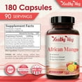 thumbnail image 6 of Healthy Way African Mango Metabolism Support Supplement, 1600mg, 180 Capsules, 90-Day Supply Bottle, 6 of 7