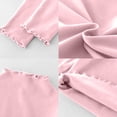 thumbnail image 2 of KVPLBQFD White Blouse Girls White Tops Long Sleeve Shirts for Teens Toddler Clothes 2 Year Old Girl Clothes Western Toddler Girl 2t Girl 4 Toddler, Pink 13-14 Years, 2 of 6
