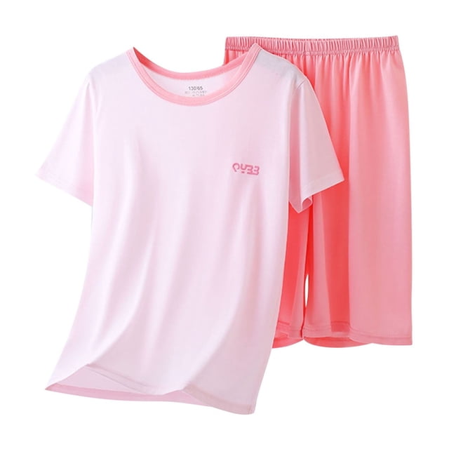 Ensemble de Pyjama pour Enfants Garçons Filles Bébé Été Mode Décontracté Enfants Confortable Ensemble Deux Pièces