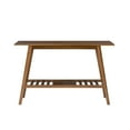 Linon Charlotte Console Table, Brown, with Shelf