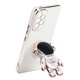 thumbnail image 5 of Funda de plástico TPU para teléfono móvil con soporte estereoscópico, funda protectora para teléfono móvil para Samsung A53 5G, color blanco, 5 of 12