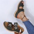 thumbnail image 7 of Slippers for Women,Trendy Slippers For Casual Wear Stylish Open Toe Design With Wedge Heel For Summer Activities Perfectly Paired,Womens Slippers,Army Green,5.5, 7 of 7