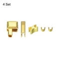 thumbnail image 3 of 4Sets Zipper Repair Kits, #10 Retainer Box & Insertion Pins, Top & Bottom Stops, Slider Retainers, Gold Tone, 3 of 6