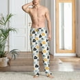 thumbnail image 2 of Disketp Cute Elephant Men's Pajama Pants - Ultra Soft Fleece Sleep and Lounge Pants (Size: S-XXL)-Large, 2 of 6