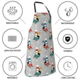 thumbnail image 5 of Zufioo Skiing penguin Print Adult Waterproof Apron, Cooking Apron, Flower Arranging and Painting Apron-Adjustable Straps, with Pockets, Kitchen Supplies-One Size, 5 of 9