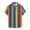 Multicolor#09, variant on ZCFZJW Mens Summer Short Sleeve Button Down T-Shirts Casual Colorful Striped Print Hawaiian Tees Tops Loose Fit Collared Beach Shirts Multicolor#02 S
