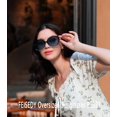 thumbnail image 2 of Gafas de Sol FEISEDY para Mujer de Moda, Cuadro Cuadrado Sobredimensionado y Polarizadas, 2 of 8