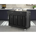 thumbnail image 6 of Homestyles Create-a-Cart Wood Rolling Kitchen Cart in Black, 6 of 8