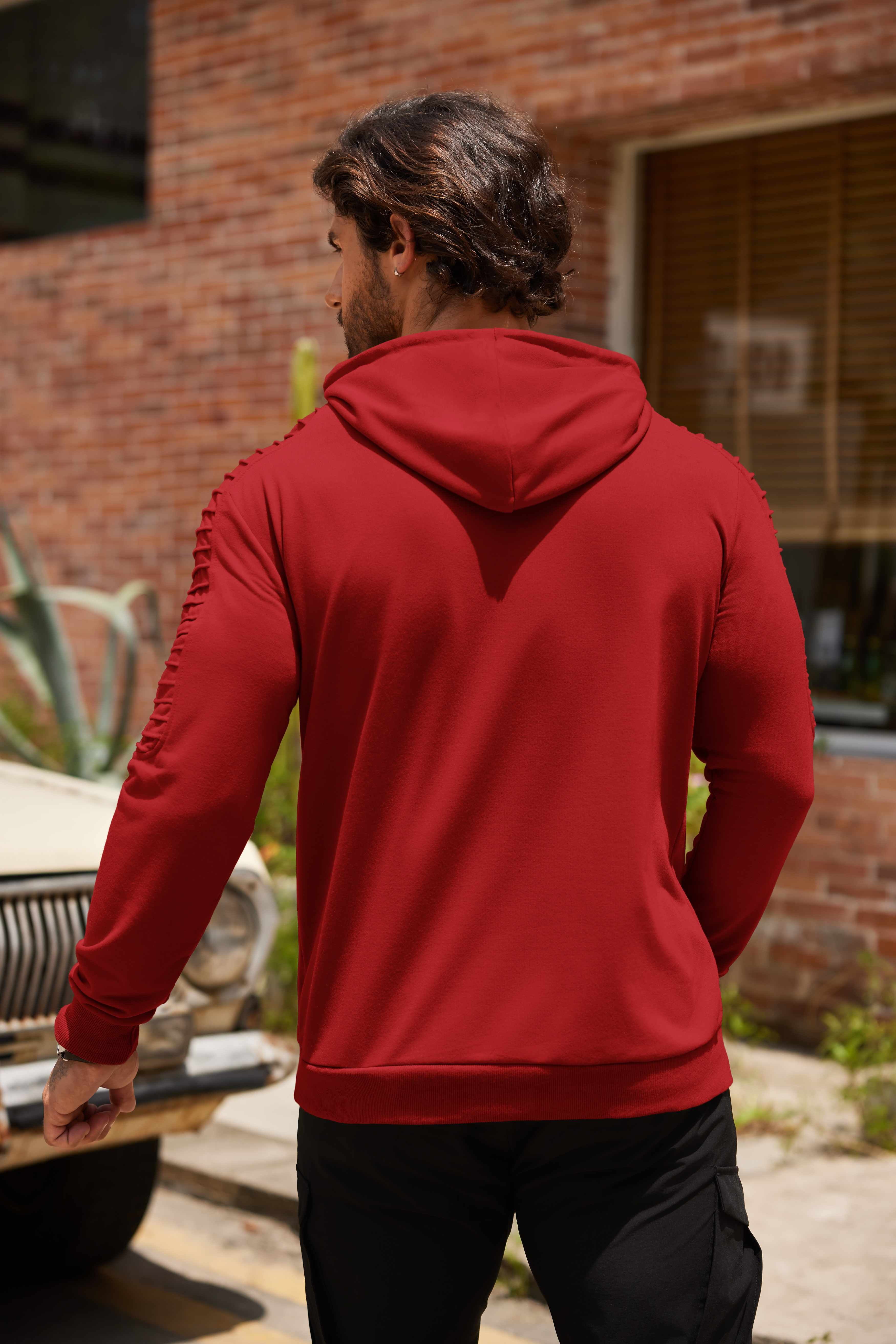 COOFANDY Mens Hoodie Casual Drawstring Athletic Hoodies Hooded Pullover Sweatshirts with Pocket