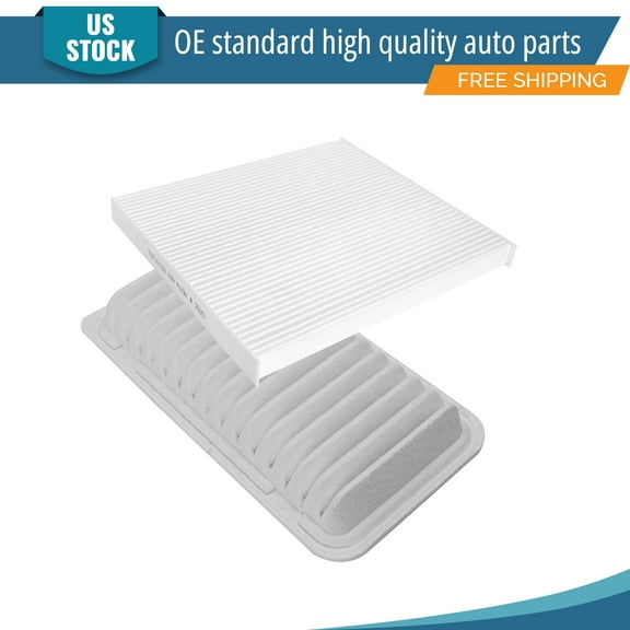 YXPCARS 2PCS Engine Air Filter & Cabin Air Filter for 2003 - 2008 Toyota Corolla Matrix (CA9482, CF10133)