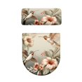 thumbnail image 5 of COEQINE Toilet Lid Cover and Toilet Tank Cover, Universal Polyester Fabric Easy to Clean Toilet Lid Covers for Bathroom Decor, Hummingbird Hibiscus Flower Leaf, 5 of 7