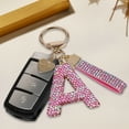 thumbnail image 5 of Bling Alphabet Keychain for Women Girls - Alloy Initial Letter (A-Z) Keychain with Sparkly Rhinestones, Cute Keychain Charms, 5 of 6