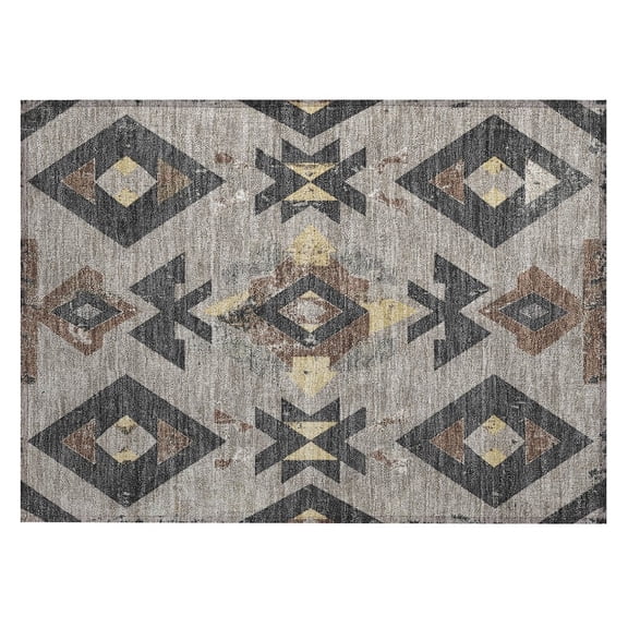 Dalyn Rugs Machine Washable Indoor/Outdoor Chantille Taupe 1'8" x 2'6" Rug