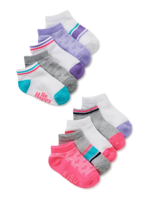 Baby Girls Low Cut Socks, 10-Pack