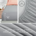 thumbnail image 3 of RUIKASI 7 Pieces Pink/Light Grey King Bed Comforter Set with Sheets - Bed in a Bag with Comforter and All Season Sheets, Pillowcases, 3 of 6