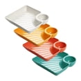 thumbnail image 1 of Juego de 4 Piezas Que Incluye Platos Y Platillos para Dumplings, Platos para Sushi Japonés, Bandejas para Servir Y Platos para Salsas, Aperitivos Y Fr, 1 of 8