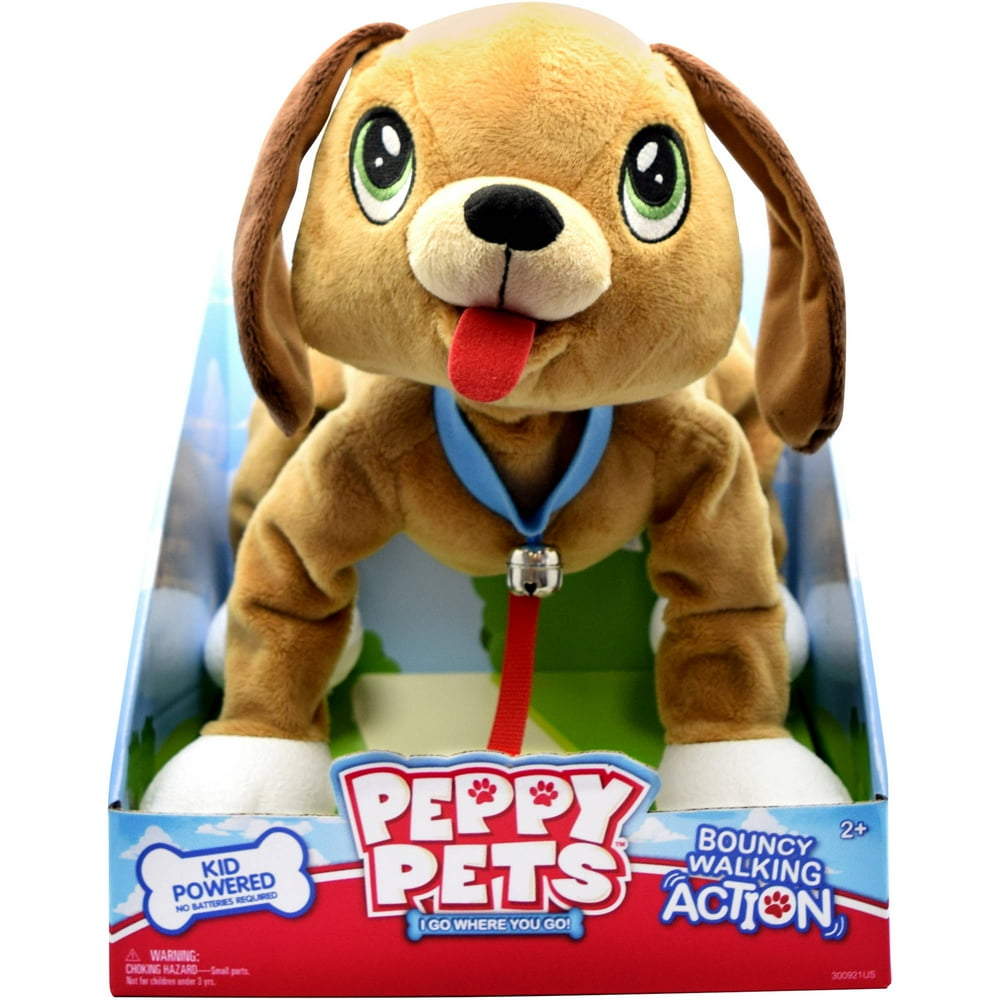 Peppy Pets Soft and Lively Mut 11" Walking Puppy, with Leash Walmart