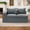 Gray, variant on Hersunpl Modular Sectional Loveseat Sofa, Cloud Couch for Living Room, 2-Seater Floor Sofa with Armrest & Pillows, Corduroy Loveseat for Small Spaces, Comfy Foam Couch for Apartment Dorm