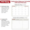 thumbnail image 3 of 8 & 20 Compartment Large Pill Case with Airtight Seal - Silicone Gasket Waterproof Med Box with Medication Map (Combo Pack - 20 & 8 Compartment), 3 of 8
