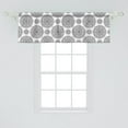thumbnail image 2 of Ambesonne Mandala Window Valance, Eastern Petals and Leaves, 54" X 18", Black and White, 2 of 3