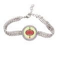 thumbnail image 1 of china pattern art deco fashion Tennis Chain Anklet Bracelet Diamond Jewelry, 1 of 3