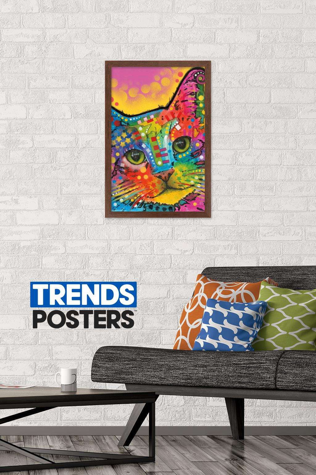 Dean Russo - Cat Wall Poster, 14.725" x 22.375", Framed