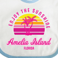 thumbnail image 4 of Inktastic Summer Enjoy the Sunshine Amelia Island Florida in Pink Boys or Girls Baby Bib, 4 of 4