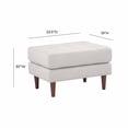 thumbnail image 5 of TOV Furniture Cave Beige Tufted Tweed Ottoman, 5 of 6
